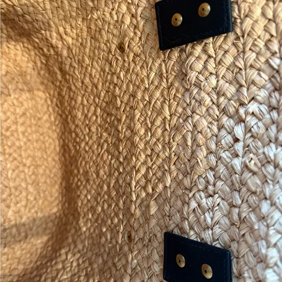 RARE Saint Laurent Raffia Caged Panier Bag - Picture 7 of 9